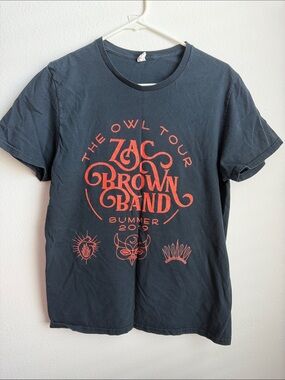 Zac Brown Band T-Shirt with Red 2019 Tour Graphic